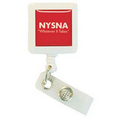 13/16" Value Badge Reel W/Bulldog Clip On Back